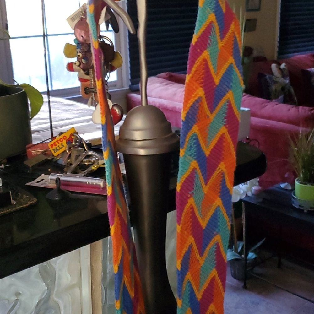 Colorful One Of A Kind Draw String And Tassel Bag - image 2